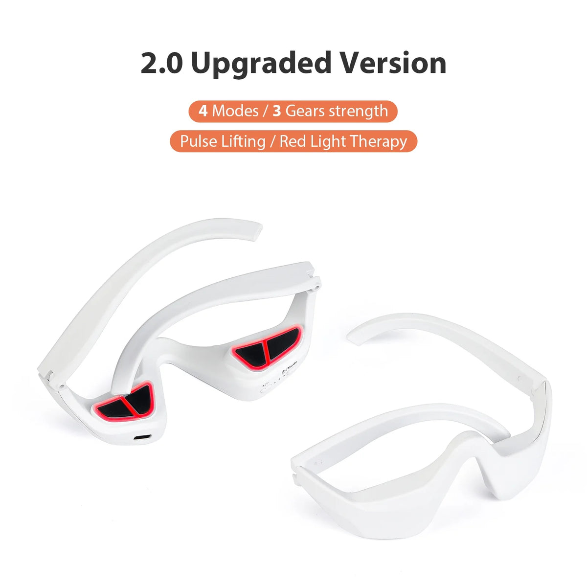 NORIA CLUB 3D eye massager, 2.0 version, with 4 massage modes and red light therapy