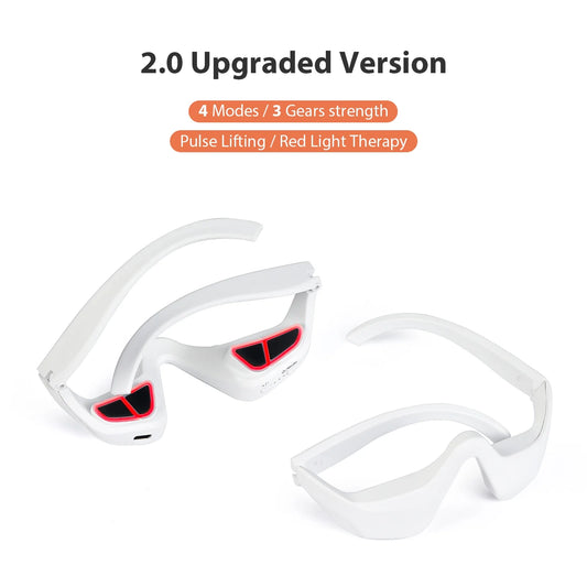 NORIA CLUB 3D eye massager, 2.0 version, with 4 massage modes and red light therapy